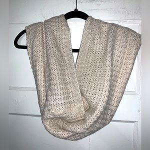 The loft cream shimmering infinity scarf‎